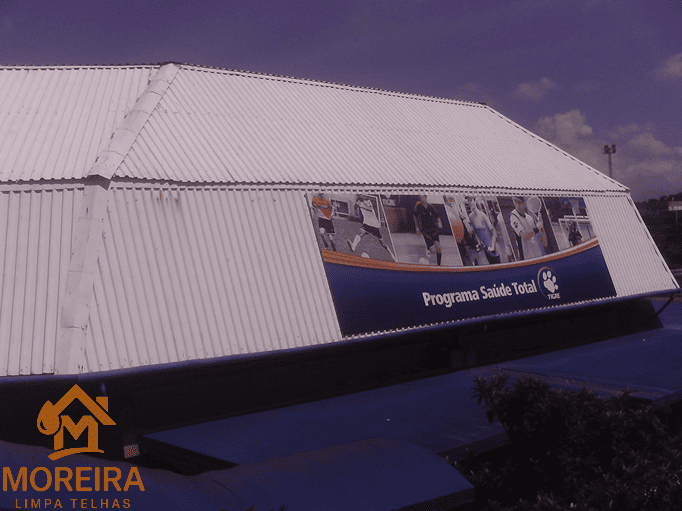 Telhado depois da limpeza