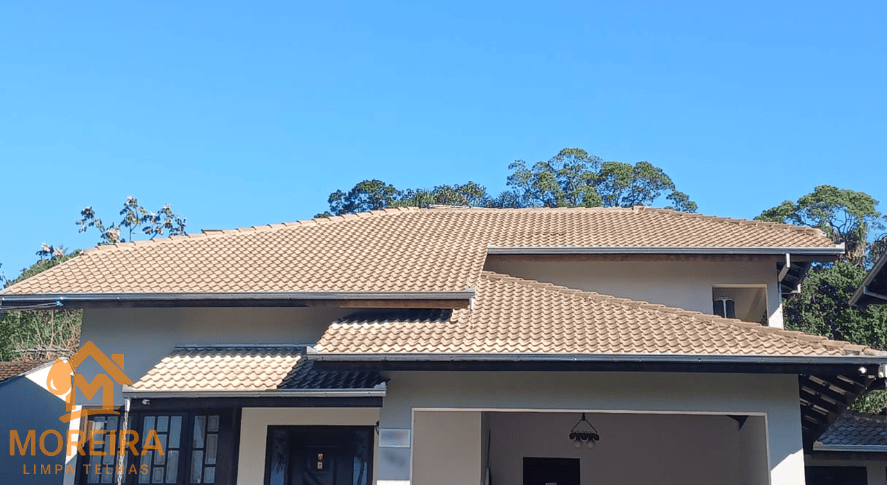Telhado depois da limpeza
